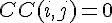 CC(i,j)=0